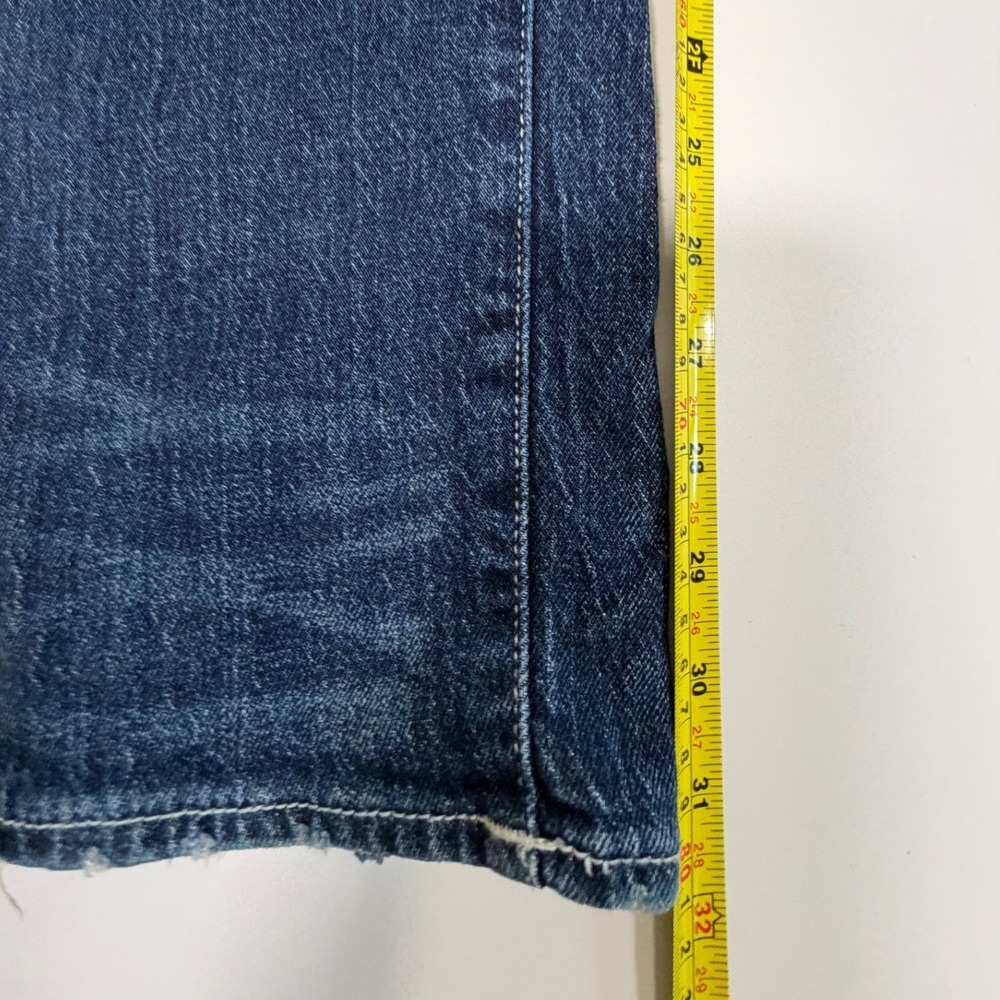 True Religion Men Skinny Jeans Dark Wash Denim Y2K Minimalist Blue 36x32 - Picture 7 of 10